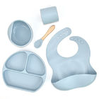 Durable Weaning Silicone Feeding Set 5pcs In 1 Set Reusable Harmless