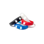 Sound Activated Rfid Rubber Wristband , Led Blue Glow Custom Rfid Bracelet