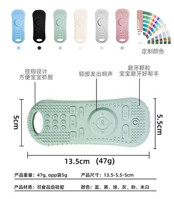 Giocattolo di denti di silicone flessibile e durevole sicuro da masticare per i bambini