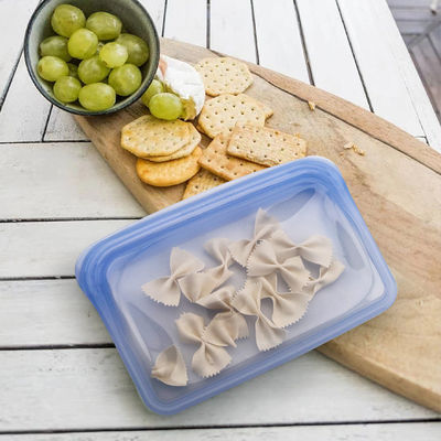 BPA Free Chiara Borsa da cibo in silicone Set Microonde Freezer Sicuro Sacchetti di stoccaggio ermetici Vari colori