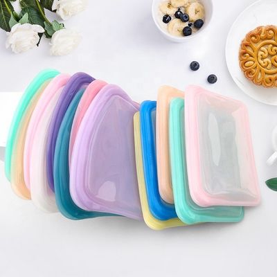 800 ml di sacchetto alimentare in silicone riutilizzabile e pratico, privo di BPA, per lo stoccaggio di alimenti ecologici